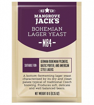Дрожжи Mangrove Jack's Bohemian Lager M84, 10г фото